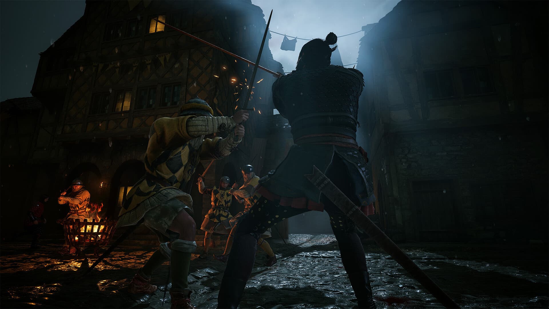 Coen fighting at night